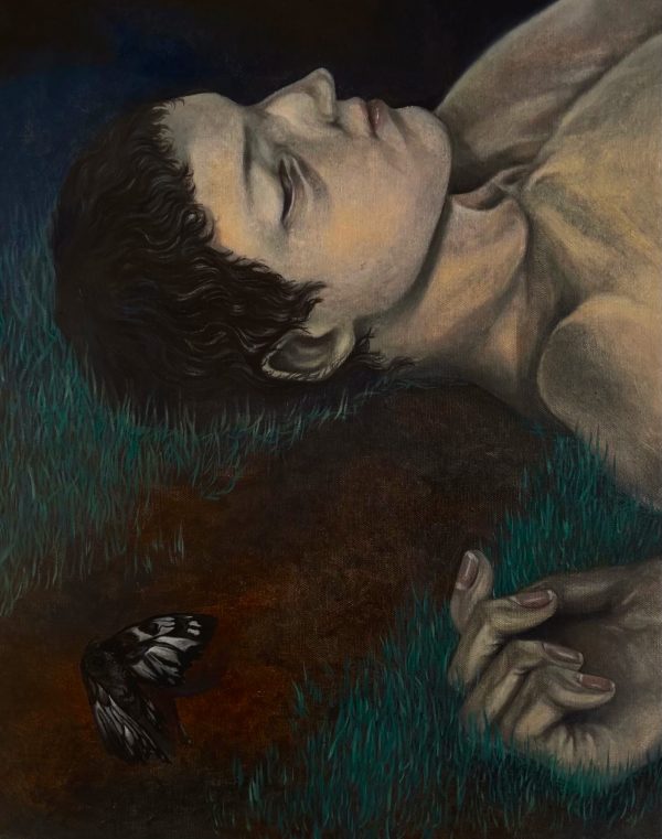 Tommy Xie Xin, To be of want of love, To be felt feeling is lack, 2023. Cm 50x40. Oil on canvas